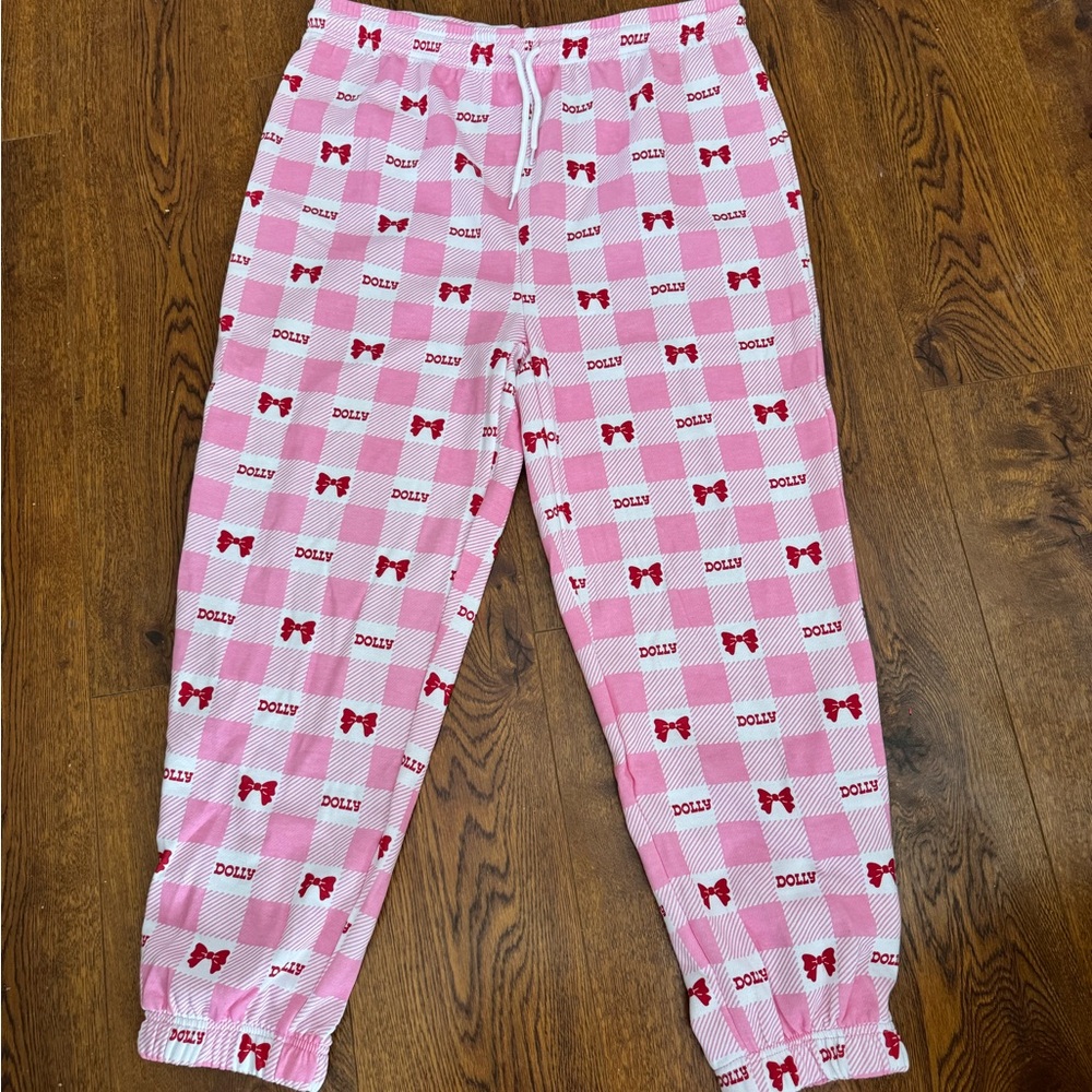 NWT Pink Dolly Parton Pajama pants